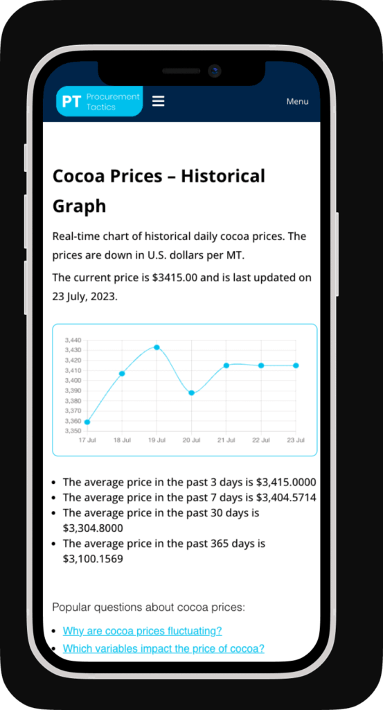 Procurement Price Tracker 